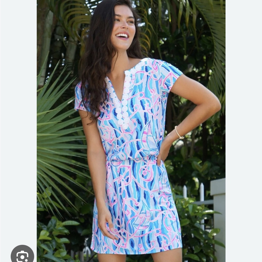 EUC Lilly Pulitzer Size XS Reble Skort Romper in Reel Nauti